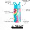 imageSimple Modern Kids Summit Water Bottle with Straw Lid  Disney Pixar Monsters Inc 18oz Stainless Steel Cup Insulated Tumbler for Boys Girls School  Dream TeamTieDye