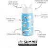 imageSimple Modern Kids Summit Water Bottle with Straw Lid  Disney Pixar Monsters Inc 18oz Stainless Steel Cup Insulated Tumbler for Boys Girls School  Dream TeamBluey Sky