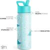 imageSimple Modern Kids Summit Water Bottle with Straw Lid  Disney Pixar Monsters Inc 18oz Stainless Steel Cup Insulated Tumbler for Boys Girls School  Dream TeamDisneyFrozen Elsas Snowflake