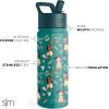imageSimple Modern Kids Summit Water Bottle with Straw Lid  Disney Pixar Monsters Inc 18oz Stainless Steel Cup Insulated Tumbler for Boys Girls School  Dream TeamDisneyMoanas Village