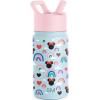 imageSimple Modern Kids Summit Water Bottle with Straw Lid  Disney Pixar Monsters Inc 18oz Stainless Steel Cup Insulated Tumbler for Boys Girls School  Dream TeamDisneyMinnie Mouse Rainbow