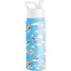 imageSimple Modern Kids Summit Water Bottle with Straw Lid  Disney Pixar Monsters Inc 18oz Stainless Steel Cup Insulated Tumbler for Boys Girls School  Dream TeamBluey Sky