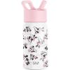 imageSimple Modern Kids Summit Water Bottle with Straw Lid  Disney Pixar Monsters Inc 18oz Stainless Steel Cup Insulated Tumbler for Boys Girls School  Dream TeamDisneyMinnie Mouse Retro