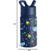 imageSimple Modern Kids Summit Water Bottle with Straw Lid  Disney Pixar Monsters Inc 18oz Stainless Steel Cup Insulated Tumbler for Boys Girls School  Dream TeamDisneyMonsters Inc Dream Team