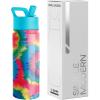 imageSimple Modern Kids Summit Water Bottle with Straw Lid  Disney Pixar Monsters Inc 18oz Stainless Steel Cup Insulated Tumbler for Boys Girls School  Dream TeamTieDye