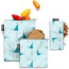 imageSimple Modern Disney Pixar Reusable Snack Bags for Kids Girls Boys  Food Safe BPA ampamp Phthalate Free Polyester Zip Pouches  Washable Sandwich Bag  Ellie Collection  3 pack  Pixar Mashup on BlueDisney Frozen Elsas Snowflake
