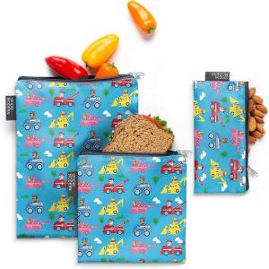 imageSimple Modern Disney Pixar Reusable Snack Bags for Kids Girls Boys  Food Safe BPA ampamp Phthalate Free Polyester Zip Pouches  Washable Sandwich Bag  Ellie Collection  3 pack  Pixar Mashup on BlueViacom Paw Patrol Adventures