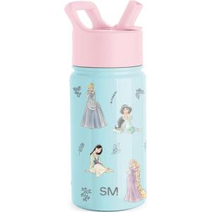 imageSimple Modern Kids Summit Water Bottle with Straw Lid  Disney Pixar Monsters Inc 18oz Stainless Steel Cup Insulated Tumbler for Boys Girls School  Dream TeamDisneyPrincesses Royal Beauty