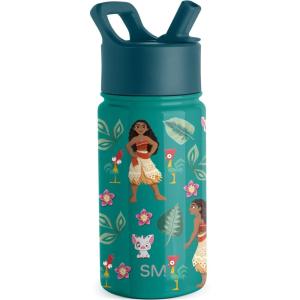 imageSimple Modern Kids Summit Water Bottle with Straw Lid  Disney Pixar Monsters Inc 18oz Stainless Steel Cup Insulated Tumbler for Boys Girls School  Dream TeamDisneyMoanas Village
