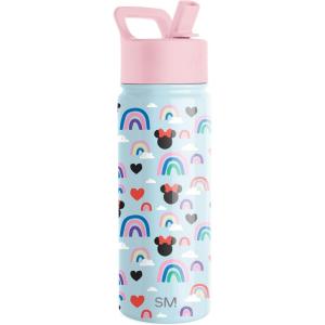 imageSimple Modern Kids Summit Water Bottle with Straw Lid  Disney Pixar Monsters Inc 18oz Stainless Steel Cup Insulated Tumbler for Boys Girls School  Dream TeamDisneyMinnie Mouse Rainbow