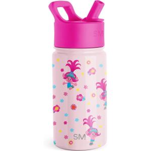 imageSimple Modern Kids Summit Water Bottle with Straw Lid  Disney Pixar Monsters Inc 18oz Stainless Steel Cup Insulated Tumbler for Boys Girls School  Dream TeamTrolls Poppy Mashup