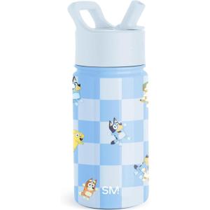 imageSimple Modern Kids Summit Water Bottle with Straw Lid  Disney Pixar Monsters Inc 18oz Stainless Steel Cup Insulated Tumbler for Boys Girls School  Dream TeamBluey Checkmate