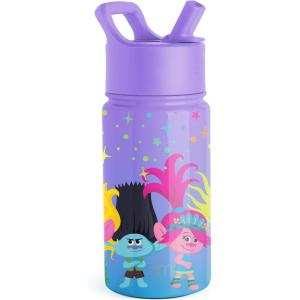 imageSimple Modern Kids Summit Water Bottle with Straw Lid  Disney Pixar Monsters Inc 18oz Stainless Steel Cup Insulated Tumbler for Boys Girls School  Dream TeamTrolls Sparkle