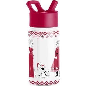 imageSimple Modern Kids Summit Water Bottle with Straw Lid  Disney Pixar Monsters Inc 18oz Stainless Steel Cup Insulated Tumbler for Boys Girls School  Dream TeamDisneyFrozen Red Dress Winter