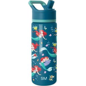 imageSimple Modern Kids Summit Water Bottle with Straw Lid  Disney Pixar Monsters Inc 18oz Stainless Steel Cup Insulated Tumbler for Boys Girls School  Dream TeamDisneyThe Little Mermaid Ariels Dream