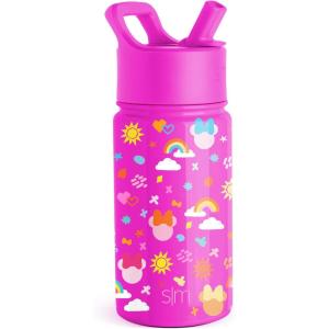 imageSimple Modern Kids Summit Water Bottle with Straw Lid  Disney Pixar Monsters Inc 18oz Stainless Steel Cup Insulated Tumbler for Boys Girls School  Dream TeamDisneyMinnie Doodle