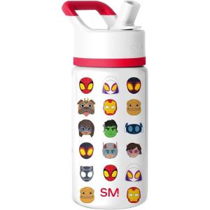 imageSimple Modern Kids Summit Water Bottle with Straw Lid  Disney Pixar Monsters Inc 18oz Stainless Steel Cup Insulated Tumbler for Boys Girls School  Dream TeamMarvel Spidey Friends Unite