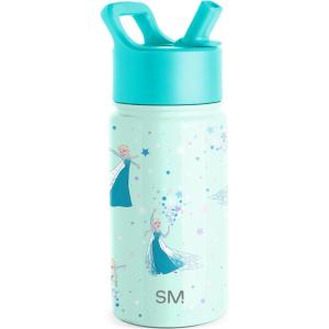 imageSimple Modern Kids Summit Water Bottle with Straw Lid  Disney Pixar Monsters Inc 18oz Stainless Steel Cup Insulated Tumbler for Boys Girls School  Dream TeamDisneyFrozen Elsas Snowflake
