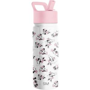 imageSimple Modern Kids Summit Water Bottle with Straw Lid  Disney Pixar Monsters Inc 18oz Stainless Steel Cup Insulated Tumbler for Boys Girls School  Dream TeamDisneyMinnie Mouse Retro
