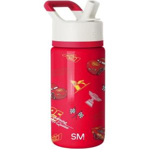 imageSimple Modern Kids Summit Water Bottle with Straw Lid  Disney Pixar Monsters Inc 18oz Stainless Steel Cup Insulated Tumbler for Boys Girls School  Dream TeamDisneyCars Lightning Speed
