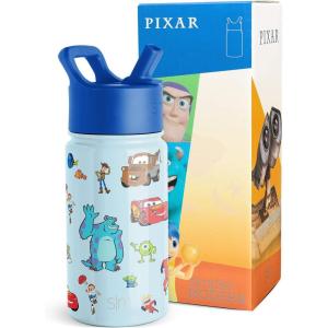 imageSimple Modern Kids Summit Water Bottle with Straw Lid  Disney Pixar Monsters Inc 18oz Stainless Steel Cup Insulated Tumbler for Boys Girls School  Dream TeamDisneyPixar Pals