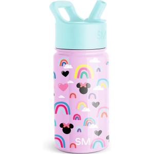 imageSimple Modern Kids Summit Water Bottle with Straw Lid  Disney Pixar Monsters Inc 18oz Stainless Steel Cup Insulated Tumbler for Boys Girls School  Dream TeamDisneyMinnie Mouse Purple Rainbows
