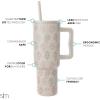 imageSimple Modern Disney 40 oz Tumbler with Handle and Straw Lid  Insulated Reusable Stainless Steel Water Bottle Travel Mug  Gifts for Women Men Him Her  Trek Collection  40oz  Seal of a PrincessDisney Princess Icons