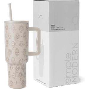 imageSimple Modern Disney 40 oz Tumbler with Handle and Straw Lid  Insulated Reusable Stainless Steel Water Bottle Travel Mug  Gifts for Women Men Him Her  Trek Collection  40oz  Seal of a PrincessDisney Princess Icons