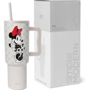 imageSimple Modern Disney 40 oz Tumbler with Handle and Straw Lid  Insulated Reusable Stainless Steel Water Bottle Travel Mug  Gifts for Women Men Him Her  Trek Collection  40oz  Seal of a PrincessDisney Minnie Mouse Love