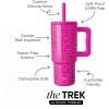 imageSimple Modern Barbie Kids 24 oz Tumbler with Handle and Silicone Straw Lid  Spill Proof Leak Resistant  Reusable Stainless Steel Bottle  Gift Kids Boys Girls  Trek Collection  Barbie CheckmatePattern Happy Days