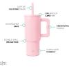 imageSimple Modern Barbie Kids 24 oz Tumbler with Handle and Silicone Straw Lid  Spill Proof Leak Resistant  Reusable Stainless Steel Bottle  Gift Kids Boys Girls  Trek Collection  Barbie CheckmateBlush