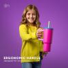 imageSimple Modern Barbie Kids 24 oz Tumbler with Handle and Silicone Straw Lid  Spill Proof Leak Resistant  Reusable Stainless Steel Bottle  Gift Kids Boys Girls  Trek Collection  Barbie CheckmatePattern Black and White Checkmate