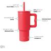imageSimple Modern Barbie Kids 24 oz Tumbler with Handle and Silicone Straw Lid  Spill Proof Leak Resistant  Reusable Stainless Steel Bottle  Gift Kids Boys Girls  Trek Collection  Barbie CheckmateRadiate Red