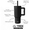 imageSimple Modern Barbie Kids 24 oz Tumbler with Handle and Silicone Straw Lid  Spill Proof Leak Resistant  Reusable Stainless Steel Bottle  Gift Kids Boys Girls  Trek Collection  Barbie Checkmate Midnight Black