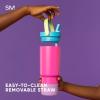 imageSimple Modern Barbie Kids 24 oz Tumbler with Handle and Silicone Straw Lid  Spill Proof Leak Resistant  Reusable Stainless Steel Bottle  Gift Kids Boys Girls  Trek Collection  Barbie Checkmate Midnight Black