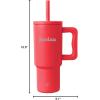 imageSimple Modern Barbie Kids 24 oz Tumbler with Handle and Silicone Straw Lid  Spill Proof Leak Resistant  Reusable Stainless Steel Bottle  Gift Kids Boys Girls  Trek Collection  Barbie CheckmateRadiate Red