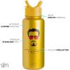 imageSimple Modern Disney Princess Water Bottle with Straw Lid Vacuum Insulated Stainless Steel Metal Thermos  Gifts for Women Reusable Leak Proof Flask  Summit Collection  32oz Seal of a PrincessMarvel Iron Man Tony Stark