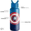 imageSimple Modern Disney Princess Water Bottle with Straw Lid Vacuum Insulated Stainless Steel Metal Thermos  Gifts for Women Reusable Leak Proof Flask  Summit Collection  32oz Seal of a PrincessMarvel Captain America Shield