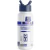 imageSimple Modern Disney Princess Water Bottle with Straw Lid Vacuum Insulated Stainless Steel Metal Thermos  Gifts for Women Reusable Leak Proof Flask  Summit Collection  32oz Seal of a PrincessStar Wars R2D2