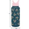 imageSimple Modern Disney Princess Water Bottle with Straw Lid Vacuum Insulated Stainless Steel Metal Thermos  Gifts for Women Reusable Leak Proof Flask  Summit Collection  32oz Seal of a PrincessDisney Mickey Mouse Floral Riptide