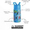 imageSimple Modern Kids Summit Water Bottle with Straw Lid  Teenage Mutant Ninja Turtles 18oz Stainless Steel Cu Insulated Tumbler for Boys School  TMNT Turtles UniteMarvelAvengers Heroes