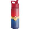 imageSimple Modern Kids Summit Water Bottle with Straw Lid  Teenage Mutant Ninja Turtles 18oz Stainless Steel Cu Insulated Tumbler for Boys School  TMNT Turtles UniteMarvelCaptain Marvel