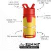 imageSimple Modern Kids Summit Water Bottle with Straw Lid  Teenage Mutant Ninja Turtles 18oz Stainless Steel Cu Insulated Tumbler for Boys School  TMNT Turtles UniteMarvelIron Man Red Snapper