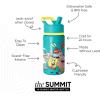 imageSimple Modern Kids Summit Water Bottle with Straw Lid  Teenage Mutant Ninja Turtles 18oz Stainless Steel Cu Insulated Tumbler for Boys School  TMNT Turtles UniteSpongeBob Pals
