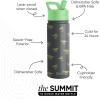 imageSimple Modern Kids Summit Water Bottle with Straw Lid  Teenage Mutant Ninja Turtles 18oz Stainless Steel Cu Insulated Tumbler for Boys School  TMNT Turtles UniteStar WarsGrogu Force Strong