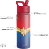 imageSimple Modern Kids Summit Water Bottle with Straw Lid  Teenage Mutant Ninja Turtles 18oz Stainless Steel Cu Insulated Tumbler for Boys School  TMNT Turtles UniteMarvelCaptain Marvel