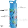 imageSimple Modern Kids Summit Water Bottle with Straw Lid  Teenage Mutant Ninja Turtles 18oz Stainless Steel Cu Insulated Tumbler for Boys School  TMNT Turtles UniteMarvelAvengers Heroes