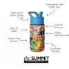 imageSimple Modern Kids Summit Water Bottle with Straw Lid  Teenage Mutant Ninja Turtles 18oz Stainless Steel Cu Insulated Tumbler for Boys School  TMNT Turtles UniteMarvel Avengers Comic