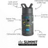 imageSimple Modern Kids Summit Water Bottle with Straw Lid  Teenage Mutant Ninja Turtles 18oz Stainless Steel Cu Insulated Tumbler for Boys School  TMNT Turtles UniteDC Comics Batman POW