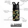 imageSimple Modern Kids Summit Water Bottle with Straw Lid  Teenage Mutant Ninja Turtles 18oz Stainless Steel Cu Insulated Tumbler for Boys School  TMNT Turtles UniteTMNT Turtles Unite